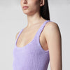 Hunza G. HUNZA G Square lilac one-piece swimsuit