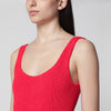 Hunza G. HUNZA G Square red one-piece swimsuit