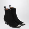 Sartore Black suede Wax ankle boot