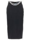 David Koma Puffer Circle Embroidery Skirt
