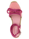 Mach & Mach Double Bow Pink Riviera Espadrilles