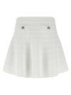 Self-Portrait Pointelle Knit Mini Skirt