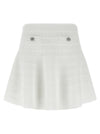 Self-Portrait Pointelle Knit Mini Skirt
