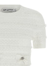 Self-Portrait Pointelle Knit Top