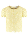 Self-Portrait Self Portrait Yellow Lace Top