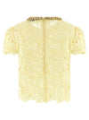 Self-Portrait Yellow Lace Top