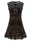 Self-Portrait Self Portrait Black Lace Crystal Dress