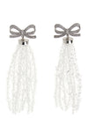 Self-Portrait Self Portrait Bow Beaded Waterfall Earrings