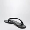 Jude Black Leather Rue Sandal