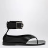 Durazzi Milano Black Sandals With Ankle Strap Closure