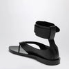 Durazzi Milano Black Sandals With Ankle Strap Closure