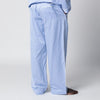 Tekla Light blue pajama trousers with white stripes