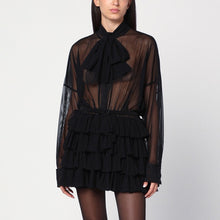  Norma Kamali Short dress in semi-sheer tulle