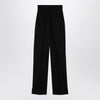 Max Mara Pianoforte Black Grain de Poudre wool trousers