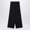 Weekend Max Mara Black viscose-knit trousers