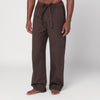 Tekla Brown pyjama trousers