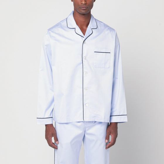 Tekla Light blue pyjama shirt