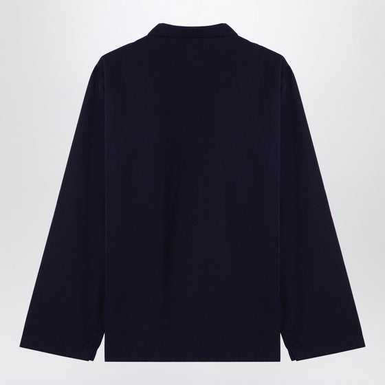 Tekla Navy blue pyjama shirt