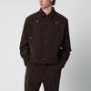 Needles Piping cowboy jacket in stretch polyester brown
