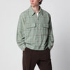 Needles Dobby Grid sporty jacket in rayon blend, mint