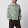 Needles Dobby Grid sporty jacket in rayon blend, mint