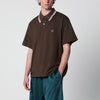 Needles Brown piqué polo shirt