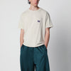 Needles Beige cotton T-shirt with embroidery