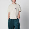 Needles Beige cotton T-shirt with embroidery