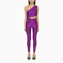  THE ANDAMANE Purple symmetrical close-fitting jumpsuit
