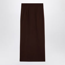  THE ANDAMANE Hot Chocolate Shelby maxi skirt in wool