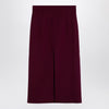 THE ANDAMANE Stephanie Burgundy wool-blend midi skirt