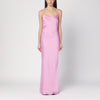 THE ANDAMANE Peony colour dress with back draping