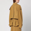 THE ANDAMANE Double-breasted overcoat in ochre yellow