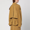 THE ANDAMANE Double-breasted overcoat in ochre yellow