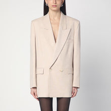  THE ANDAMANE Double-breasted sand-coloured jacket