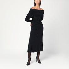  THE ANDAMANE Black Zoe midi dress