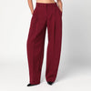 THE ANDAMANE Bordeaux pleated pants