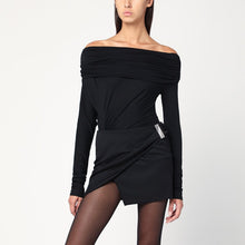  THE ANDAMANE Black Zoe off-the-shoulder top