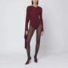 THE ANDAMANE Xenia rouge noir bodysuit