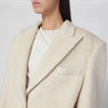 THE ANDAMANE Oversized ivory jacket in wool blend