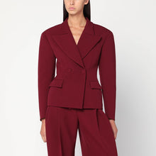  THE ANDAMANE Burgundy single-breasted jacket