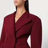 THE ANDAMANE Burgundy single-breasted jacket