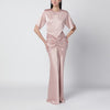 The Andamane Light pink Iris dress with draping