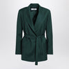Max Mara Green wool canvas jacket with belt