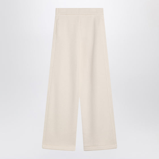 Max Mara White cotton and silk pants