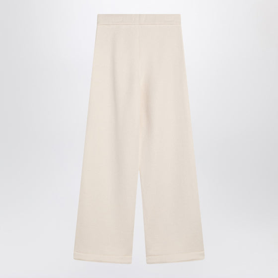 Max Mara White cotton and silk pants