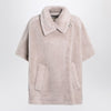 Max Mara Beige alpaca and wool teddy cape