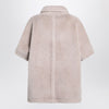 Max Mara Beige alpaca and wool teddy cape