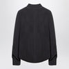 Max Mara Anthracite grey silk body shirt