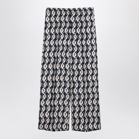 MAX MARA TIMELESS All over printed silk trousers